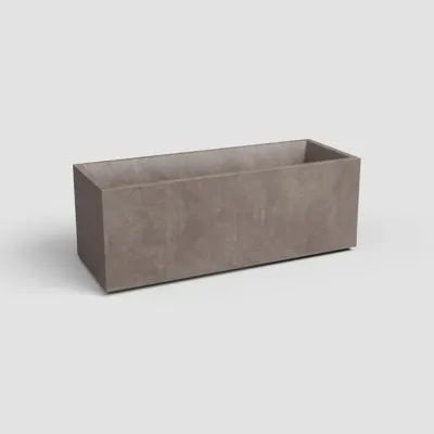 Artevasi sydney kunststof plantenbak 79.5x29.5x29.5cm taupe