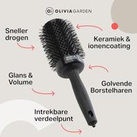Olivia Garden Blowout Shine Brush Black Ø55mm - thumbnail