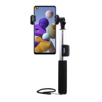 Remax - Samsung Galaxy A21s Selfie Stick Bluetooth Zilver - thumbnail