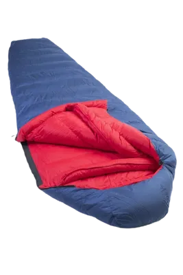 Lowland Kibo Zero Mummie Slaapzak Blauw Buitenzijde / Rode Binnenzijde 225X80