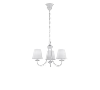 Trio Witte landelijke kroonluchterCortez 3-lichts 47cm - 110600331