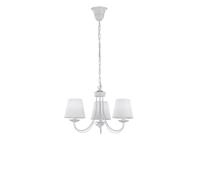 Trio Witte landelijke kroonluchterCortez 3-lichts 47cm - 110600331 - thumbnail