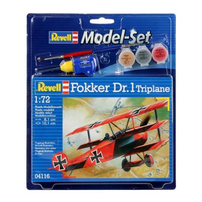 Revell model set - fokker dr.1 37dlg. - incl. basiskleuren verf