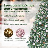 VidaXL Kunstkerstboom met 300 led groen 210 cm pvc en staal - thumbnail