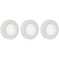 Smartwares Set van 3 LED spotjes met zwaaisensor - Dimbaar - Zelfklevend - Wit - thumbnail