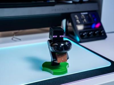 Minecraft Enderman Holdems Cable Guys Mini Device Holder and Phone Stand 12cm - thumbnail