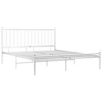 Bedframe metaal wit 180x200 cm - thumbnail