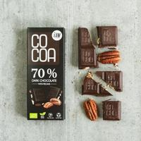 Cocoa 70% Dark Chocolate Pecan Reep - thumbnail