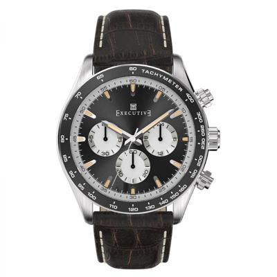 Executive Tweed Chronograph Staal 42mm | EX-1018-05 Executive Tweed Chronograph Staal 42mm | EX-1018-05