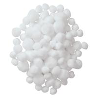 Colorations - pom poms wit, 100st. - thumbnail