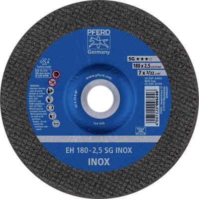 PFERD TOOLS EH 180-2,5 SG INOX 61323224 Doorslijpschijf gebogen 180 mm 25 stuk(s) RVS