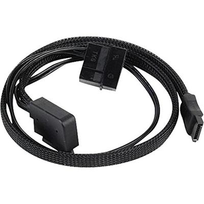 SilverStone Slim SATA 2-in-1 Datakabel + Stroomadapter SilverStone Slim SATA 2-in-1 Datakabel + Stroomadapter