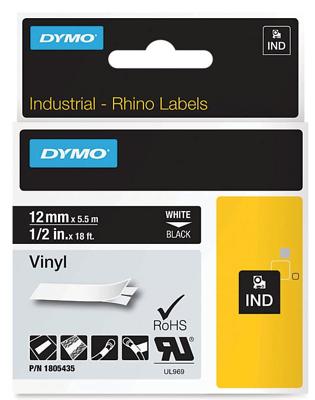 DYMO 1805435 labelprinter-tape Wit op zwart DYMO 1805435 labelprinter-tape Wit op zwart