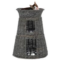 VidaXL 3-delige kattenmandenset met kussens 47x34x60 cm wilgen - thumbnail