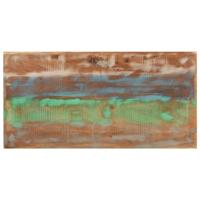 Bartafel 110x55x107 cm massief gerecycled hout en ijzer - thumbnail