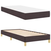 Boxspring bed Bruin 80 x 200 cm Stof, Engineered Hout - thumbnail