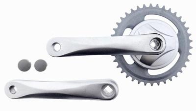Vinty crankstel 38t ?" 170mm jis alu zilver