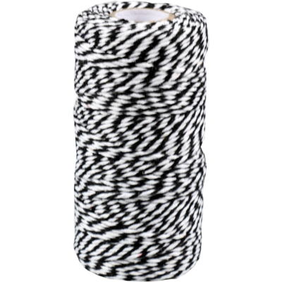 Koord | 100m | katoen | zwart/wit