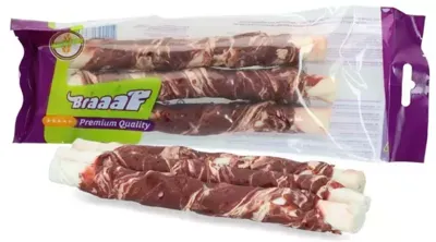 Braaaf Rawhide Twister Lam & Vis (3 st.) - 21 cm Braaaf Rawhide Twister Lam & Vis (3 st.) - 21 cm