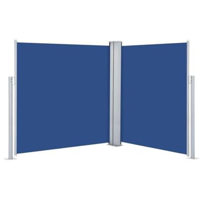 VidaXL Windscherm uittrekbaar 160x600 cm blauw