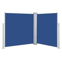 Windscherm uittrekbaar 160x600 cm blauw - thumbnail