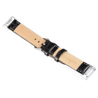 Fitbit Charge 5 & 6 bandje - Echt leer - Zwart (crocodile) Fitbit Charge 5 & 6 bandje - Echt leer - Zwart (crocodile)