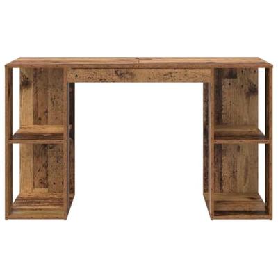 Bureau met plank Oud Hout 130 x 50.5 x 75 cm Bewerkt hout