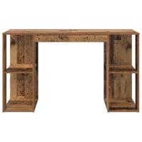 Bureau met plank Oud Hout 130 x 50.5 x 75 cm Bewerkt hout - thumbnail
