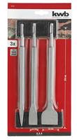 kwb 247190 Beitelset 3-delig Gezamenlijke lengte 250 mm SDS-Plus 1 set(s) - thumbnail