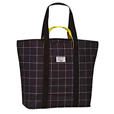 Fabrizio strandtas 46 x 46 cm polyester zwart/wit