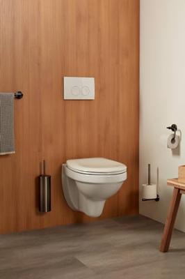 Haceka Kosmos Toiletborstelset - wandmodel - grafiet gunmetal 1208730
