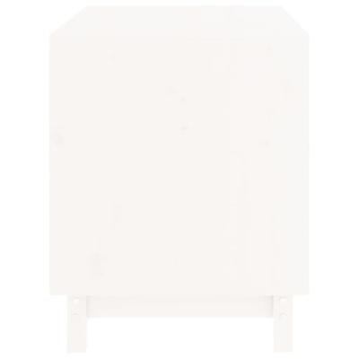 VidaXL Hondenhok 70x50x62 cm massief grenenhout wit