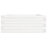 Plantenbak 90x60x23 cm massief grenenhout wit - thumbnail