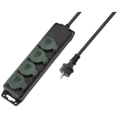 Sygonix SY-5145340 Stekkerdoos Zwart, Groen Randaarde stekker 1 stuk(s) Sygonix SY-5145340 Stekkerdoos Zwart, Groen Randaarde stekker 1 stuk(s)