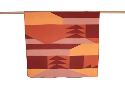 David Fussenegger David Fussenegger SILVRETTA Plaid "Abstrakt" 140x200 bordeaux