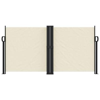 Windscherm uittrekbaar 120x1000 cm crème