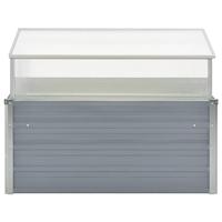 Tuinkas 100x100x85 cm gegalvaniseerd staal grijs - thumbnail