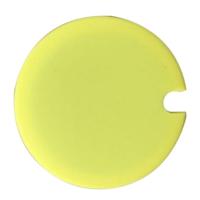 5 STKS creatieve Cup deksels food-grade silicone Cup cover hittebestendig veilig gezond siliconen deksel met opening (geel) - thumbnail