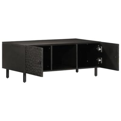 Salontafel 100x54x40 cm massief mangohout zwart