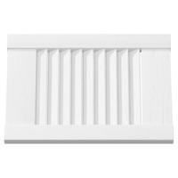 Kastdeuren louvredesign 4 st 39,5x29,5 cm wit - thumbnail