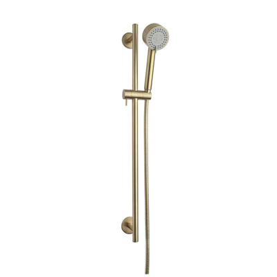 Luxe Glijstangset Cadans Wiesbaden Compleet Geborsteld Messing Goud Luxe Glijstangset Cadans Wiesbaden Compleet Geborsteld Messing Goud