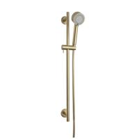 Luxe Glijstangset Cadans Wiesbaden Compleet Geborsteld Messing Goud - thumbnail