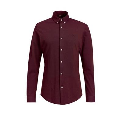 WE Fashion Fundamentals slim fit overhemd dark grape WE Fashion Fundamentals slim fit overhemd dark grape