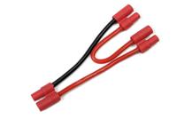 Y-kabel serieel 3.5mm goudstekker, silicone kabel 14AWG (1st) - thumbnail