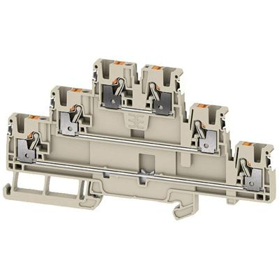 Weidmüller 2771890000 Meeretageklem Push-In-klem, Steekaansluiting Donkerbeige 50 stuk(s)