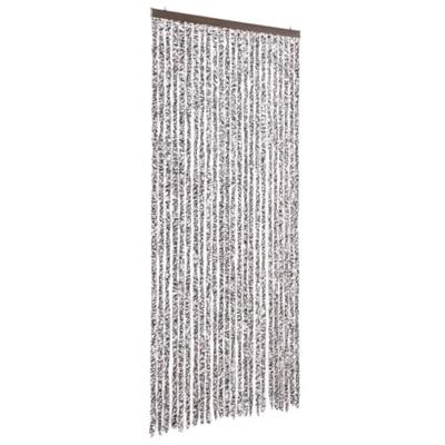 VidaXL Vliegengordijn 100x230 cm chenille bruin en beige