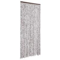 Vliegengordijn 100x200 cm chenille bruin en beige - thumbnail