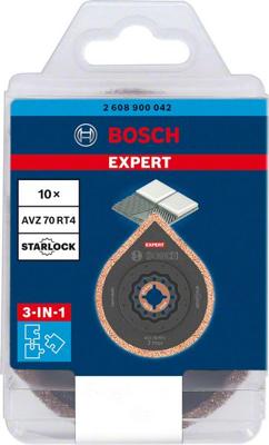Bosch Accessoires Expert 3 max AVZ 70 RT4 multitoolvoegplaat 70 mm 10-delig - 1 stuk(s) - 2608900042 Bosch Accessoires Expert 3 max AVZ 70 RT4 multitoolvoegplaat 70 mm 10-delig - 1 stuk(s) - 2608900042
