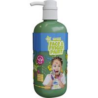 Boti Natural face & fingerpaint fles met pompje - groen, 1l - thumbnail