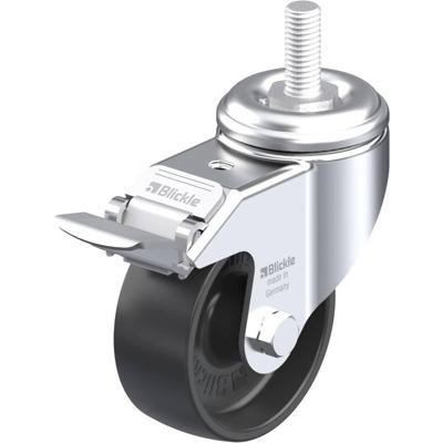 Blickle LKRA-POA 80G-FI-GS12 Zwenkwiel met rem Wieldiameter: 80 mm Draagvermogen (max.): 120 kg 1 stuk(s)